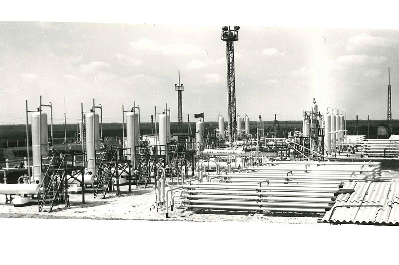 Газовый промысел. 1970-е годы.