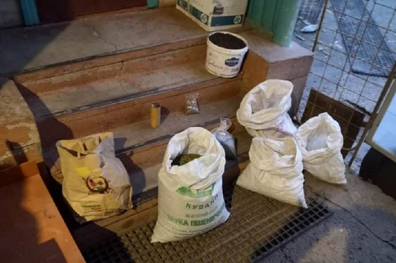 У жителя Краснодарского края дома нашли несколько мешков с марихуаной. Ему грозит до десяти лет тюрьмы