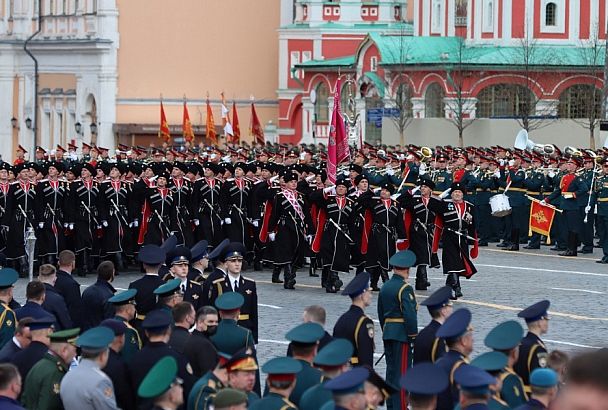Казаки исторических отделов Кубанского казачьего войска приняли участие в параде Победы в Москве 