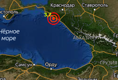 Землетрясение магнитудой 3,7 произошло неподалеку от Славянска-на-Кубани