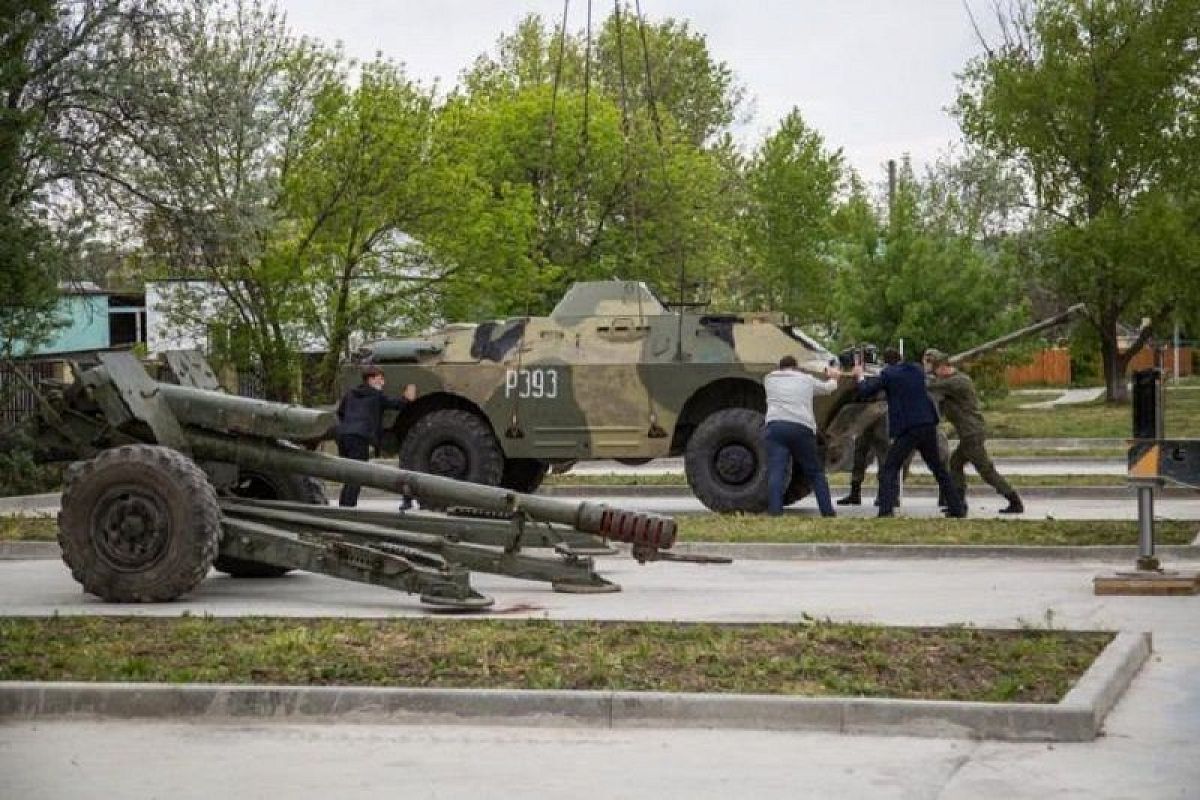 В парке военной техники в Анапе появились новые экспонаты