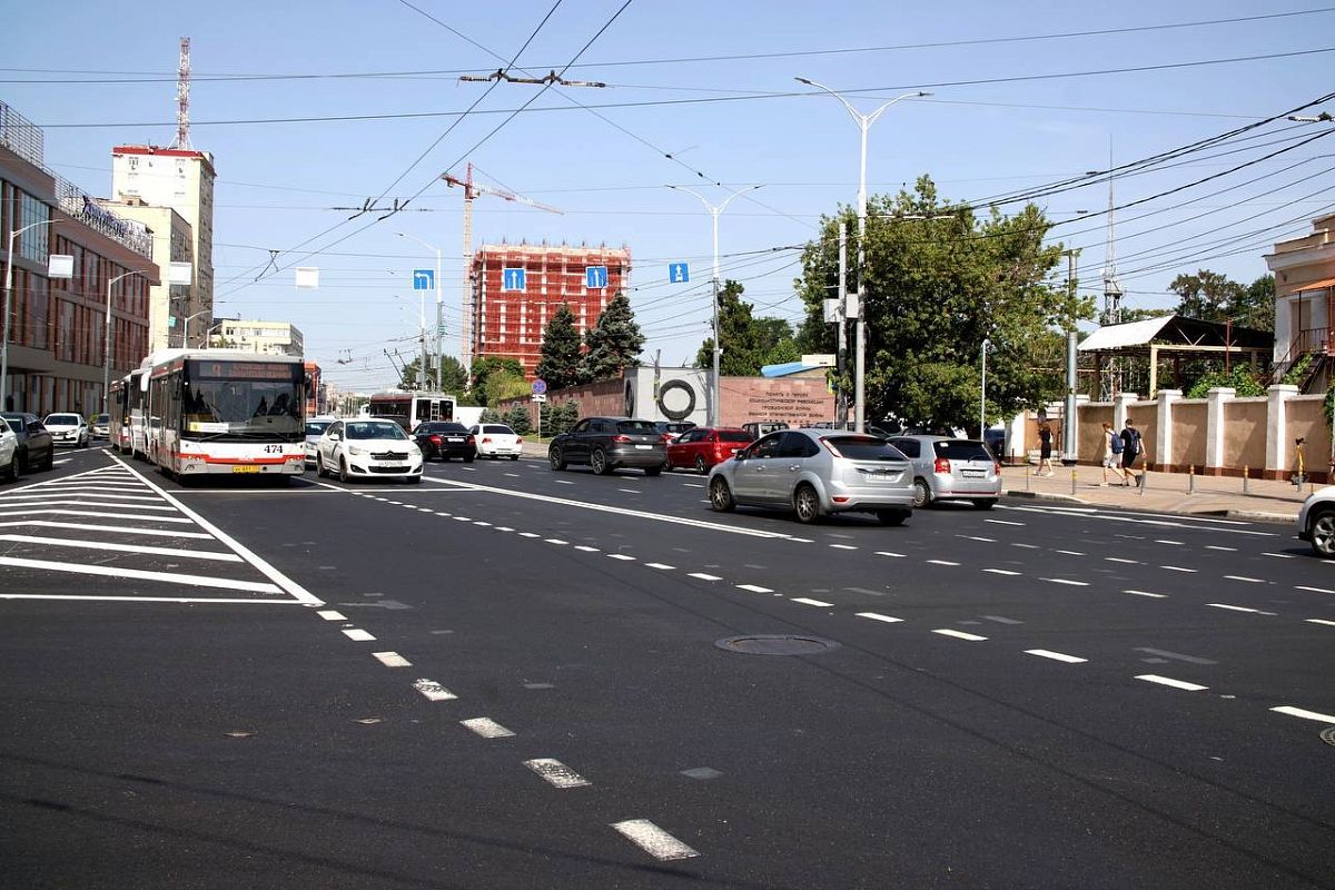 Ремонт дороги завершили на улице Северной в Краснодаре