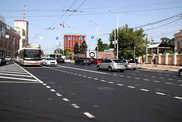 Ремонт дороги завершили на улице Северной в Краснодаре