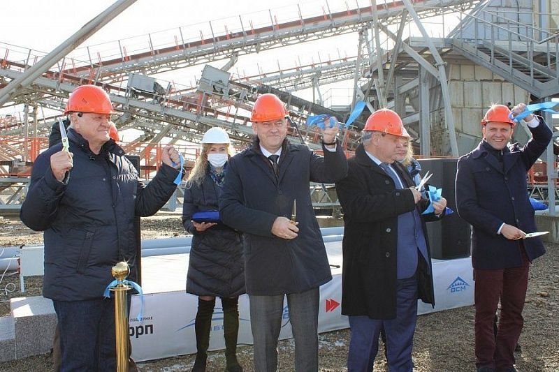 Новый дробильно-сортировочный комплекс открыли в Курганинске