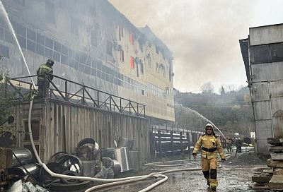 Пожар в промзоне Сочи локализован: власти проверяют информацию о возможных «квартирантах» в нежилом здании на месте ЧП