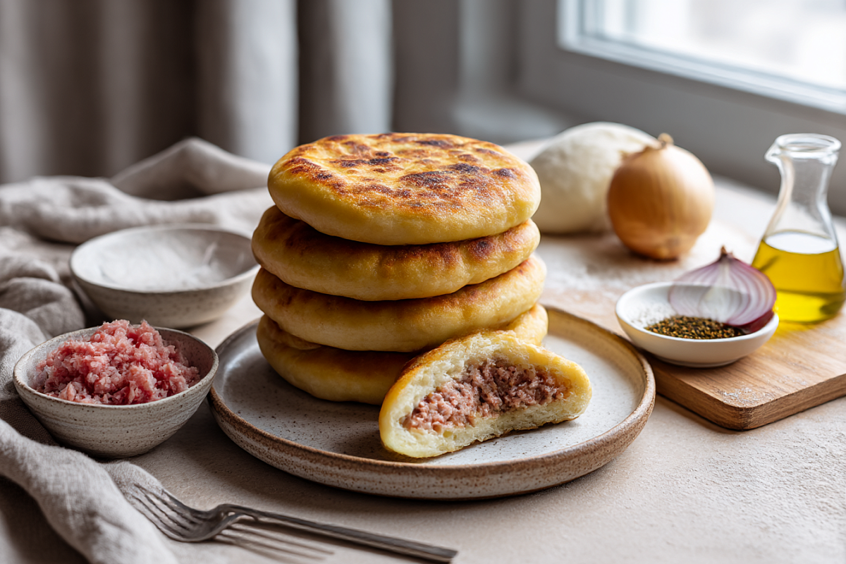 Самые нежные беляши на воде без яиц и без возни с тестом — просто пух!