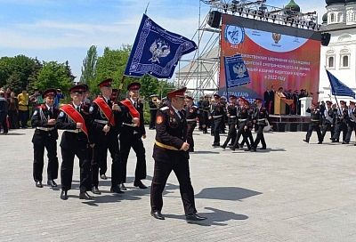 Губернатор Кубани Вениамин Кондратьев поздравил Бриньковский казачий кадетский корпус с победой во Всероссийском конкурсе