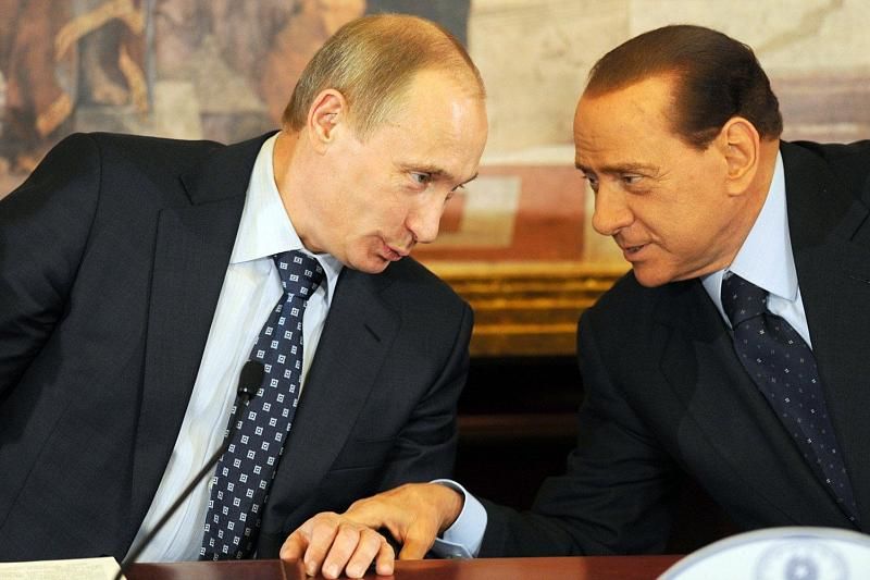 Путин и Берлускони встретились в Сочи 