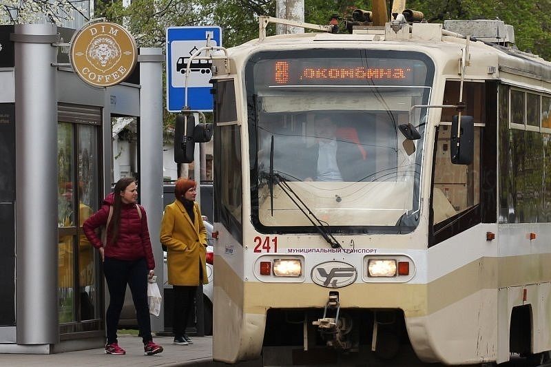 В Краснодаре временно изменится схема движения трамвая № 8