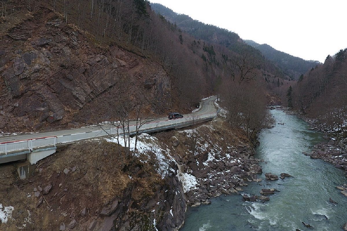 В Адыгее укрепят участок федеральной трассы к Кавказскому заповеднику