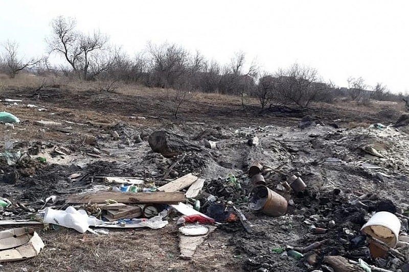 В Анапе ликвидируют стихийную свалку в районе Витязевской косы