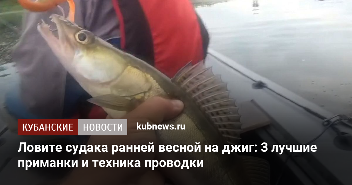 Весенняя охота за судаком на джиг: топ-3 приманок и секреты успешной проводки