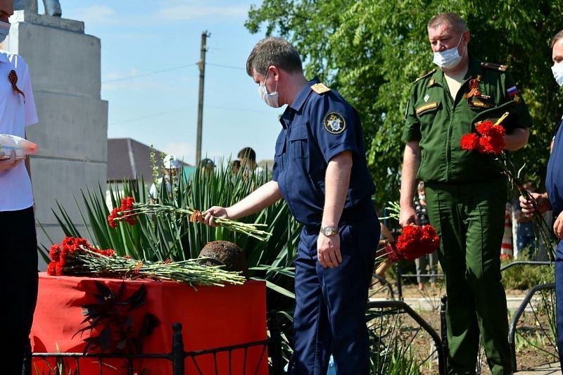В Краснодарском крае захоронили останки 162 советских воинов, погибших в Битве за Кавказ