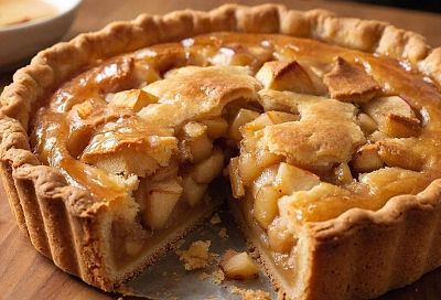 Всего три яйца и немного масла: «ленивый» яблочный пирог, вкуснее шарлотки — все смешали и на противень 