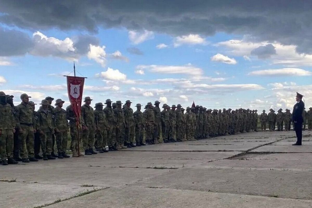 В крае торжественно проводили казаков-добровольцев для участия в специальной военной операции