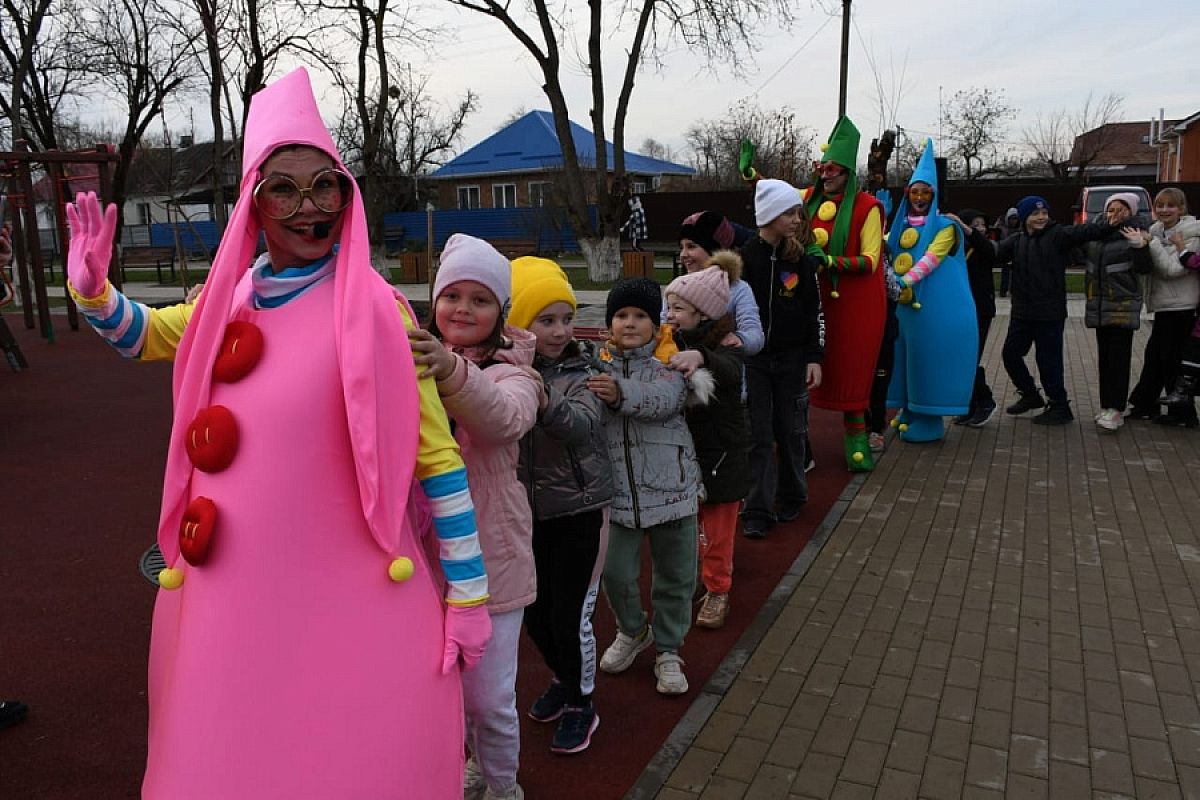 Общественную территорию благоустроили в Белореченском районе 