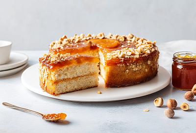 Пирог с повидлом «двойной слой»: начинка не растечётся ни капли