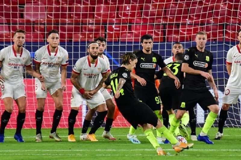 «Краснодар» проиграл «Севилье» в матче Лиги чемпионов