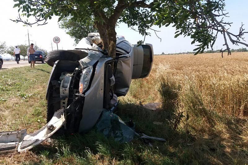 В Краснодарском крае Ford Focus врезался в дерево. Погиб мужчина