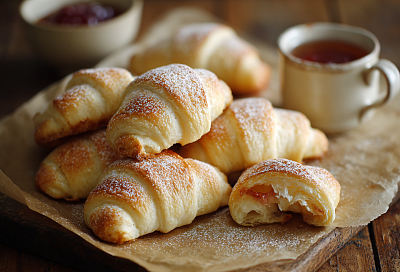 Творожные рогалики за 30 минут: мягче пуха, нежнее облака — вся семья требует добавки!