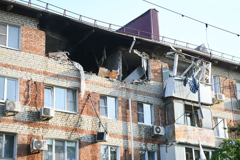 Пострадавший при хлопке газа дом по ул. Клинической в Краснодаре восстановят в кратчайшие сроки 