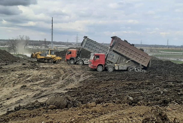 На полигоне в Славянске-на-Кубани завершат часть работ до 1 июня