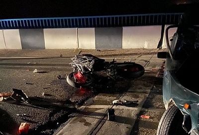Мотоциклист разбился под Краснодаром