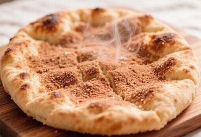 Пышные лепешки на кефире с корицей: с хрустящей корочкой и мягким, пористым мякишем внутри