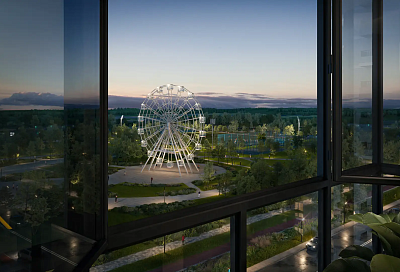 Вид на город сверху: в ЖК «Дом 101» оборудуют собственное колесо обозрения