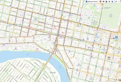 10 баллов днем. Краснодар застрял в многокилометровых пробках