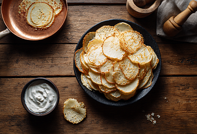 Домашние картофельные драники на сковороде