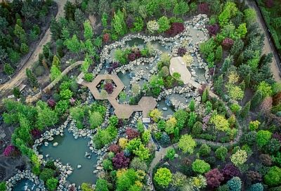 Самый большой водопад запустили в японском саду парка «Краснодар»