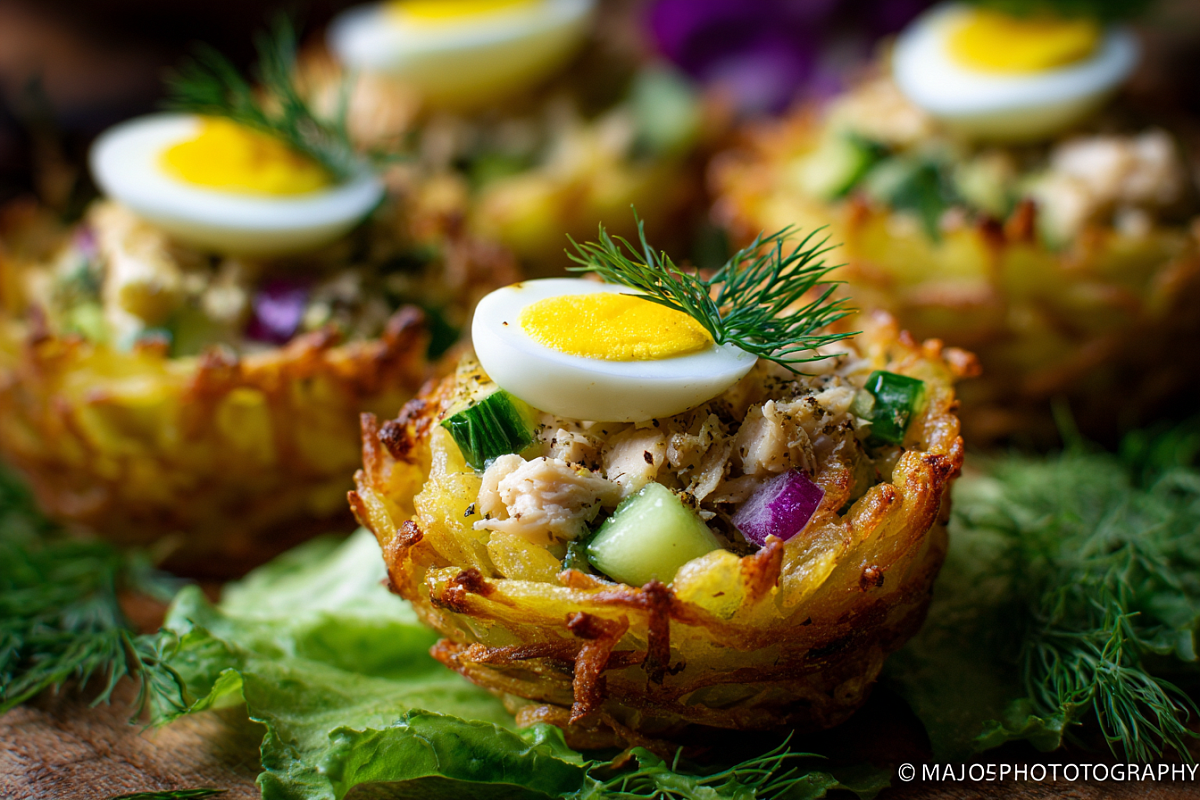 Делаю порционные «Гнёзда глухаря» – гости ахают, а на столе пусто за 5 минут