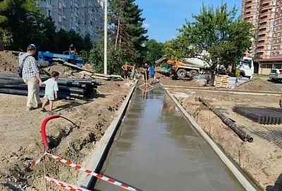 Новое общественное пространство появится в Краснодаре: работы идут в Юбилейном микрорайоне
