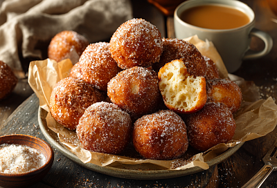 Творожные пончики за 15 минут: хрустящие снаружи, нежные внутри и тают во рту