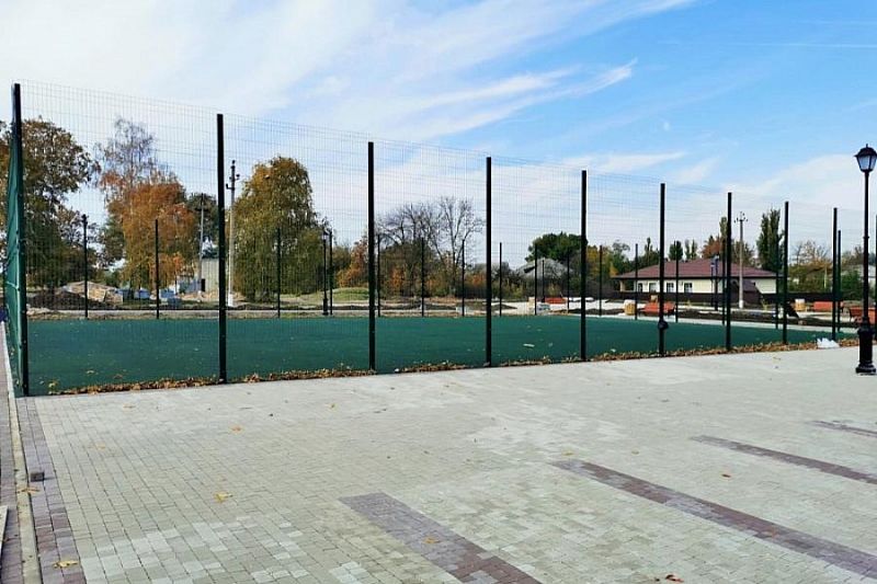 Парк благоустроили в Крыловском районе в рамках нацпроекта