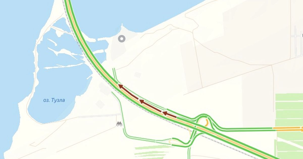 Карта пробок крымский мост
