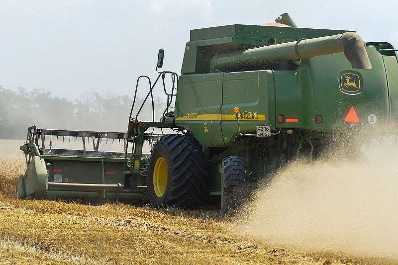 В Краснодарском крае собрано более 6,3 млн тонн зерновых культур