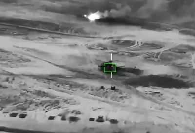 Разгром российскими «Геранями» вертолетов Ми-24 и Ми-8 ВСУ попал на видео