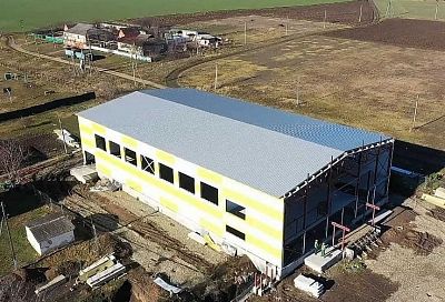 Строительная готовность спорткомплекса в Выселковском районе составляет 60%