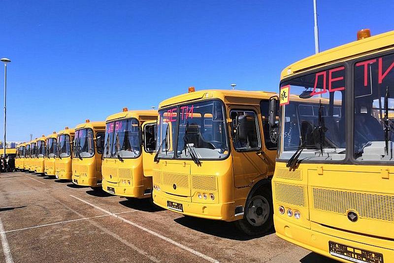 Школьный автопарк Кубани пополнился 70 новыми автобусами 