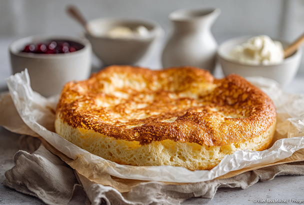 Ленивый финский блин: пышка на весь противень за 2 минуты