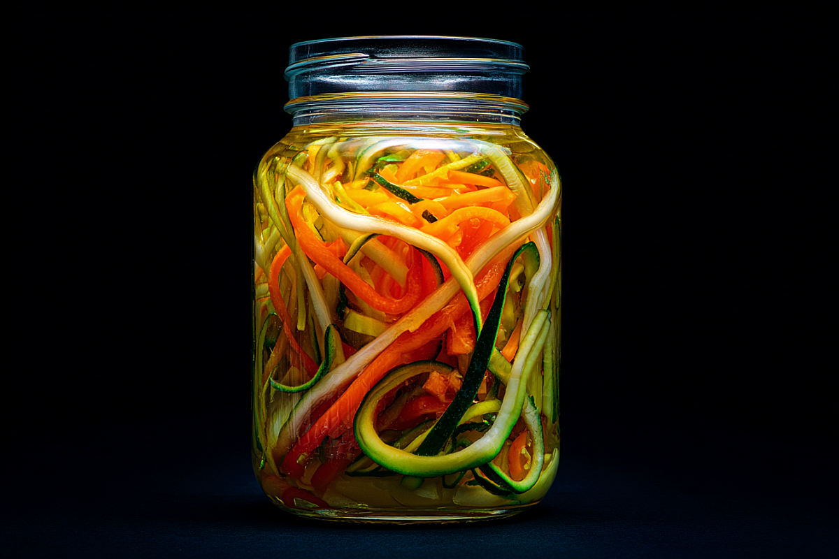 Рецепт хрустящего и ароматного салата из кабачков на зиму