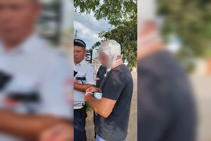 На Кубани полицейские оказали помощь истекающему кровью мужчине