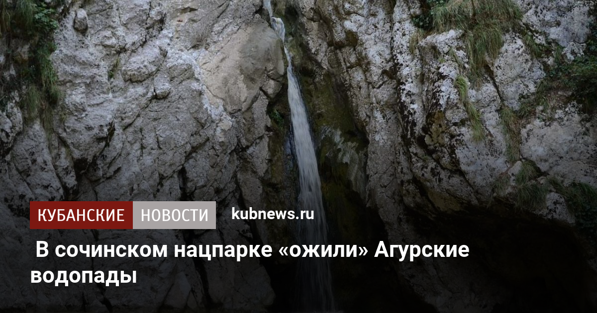 Агурские водопады карта