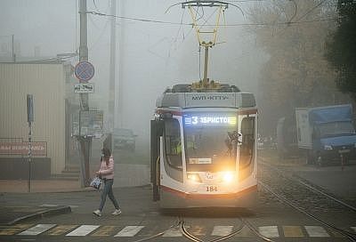 Краснодар накрыл густой туман