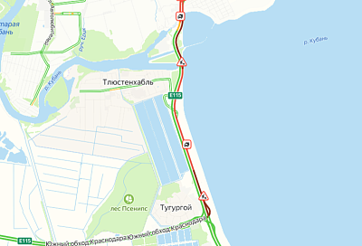 Пробка вновь появилась на въезде в Краснодар со стороны Адыгеи