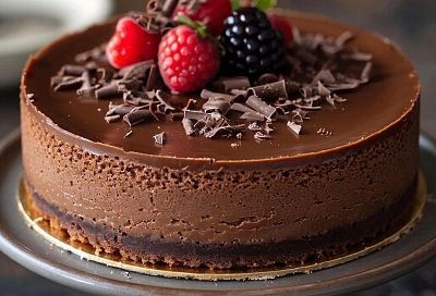 Шоколадный чизкейк с бархатистой текстурой и простым рецептом для любителей сладкого: маленькое шоколадное наслаждение