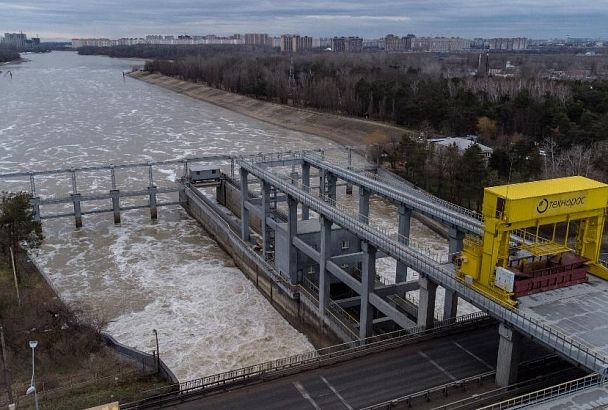 После обильных осадков Краснодарское водохранилище аккумулировало более 1,5 млрд кубометров воды