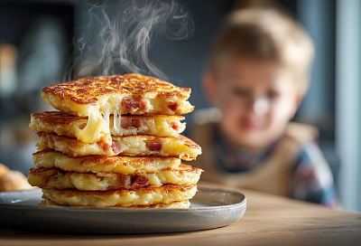 Быстрые сырные панкейки с беконом к завтраку: простой рецепт из того, что есть в холодильнике